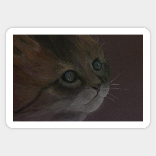 Kitten 3 Sticker by johnwebbstock